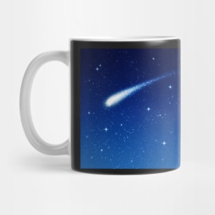 Blue Shooting Star - Make a wish Mug